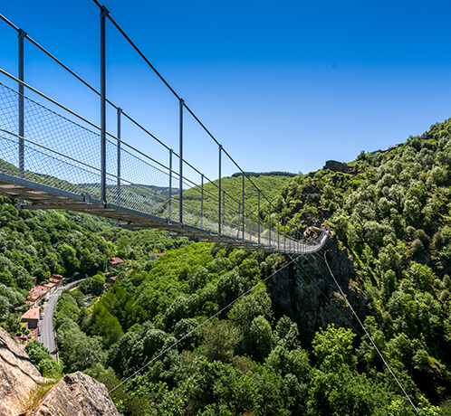 Mazamet Fußgängerbrücke in Hautpol