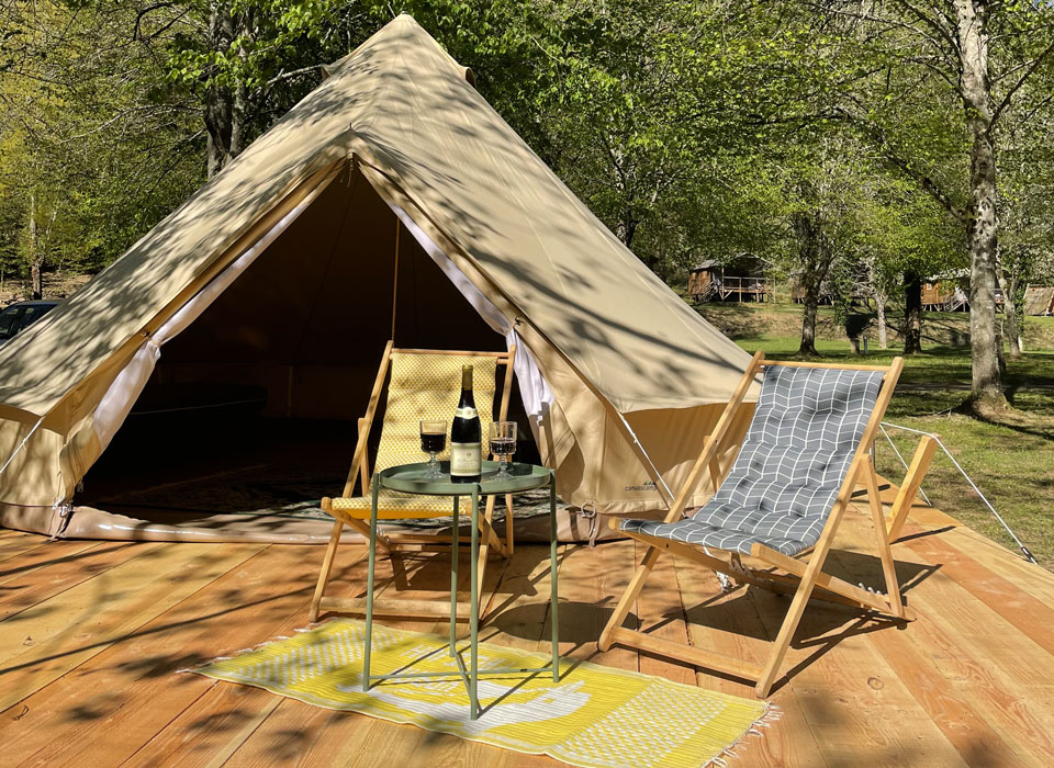 Vermietung das Glamping-Zelt im Tarn