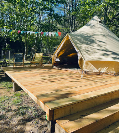 Rental of a Glamping tent in the Tarn