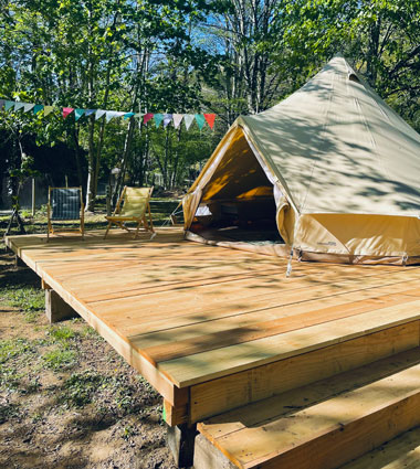 Location de tente Glamping dans le Tarn