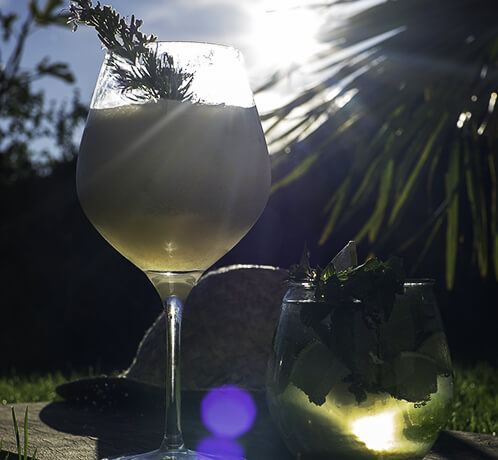 Cold drink at the campsite in the Tarn