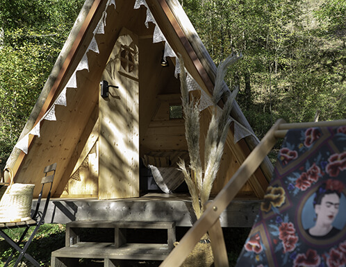 Teepee chalet rental in the Tarn